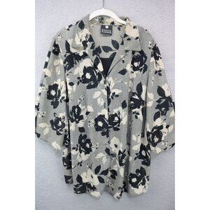 Maggie Barnes Button-Up Layered Blouse-Size 28